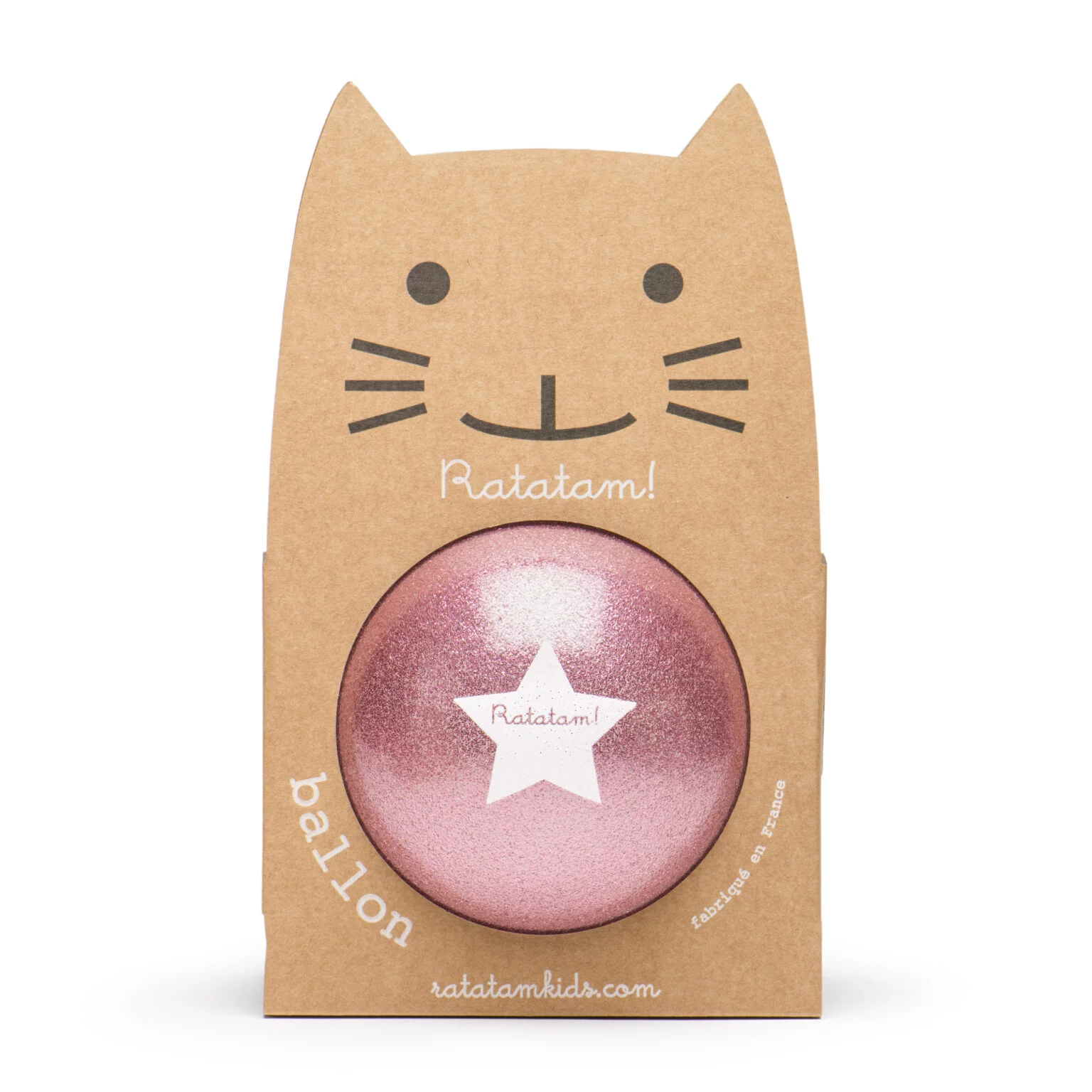 Le Ballon paillette - Chat Rose