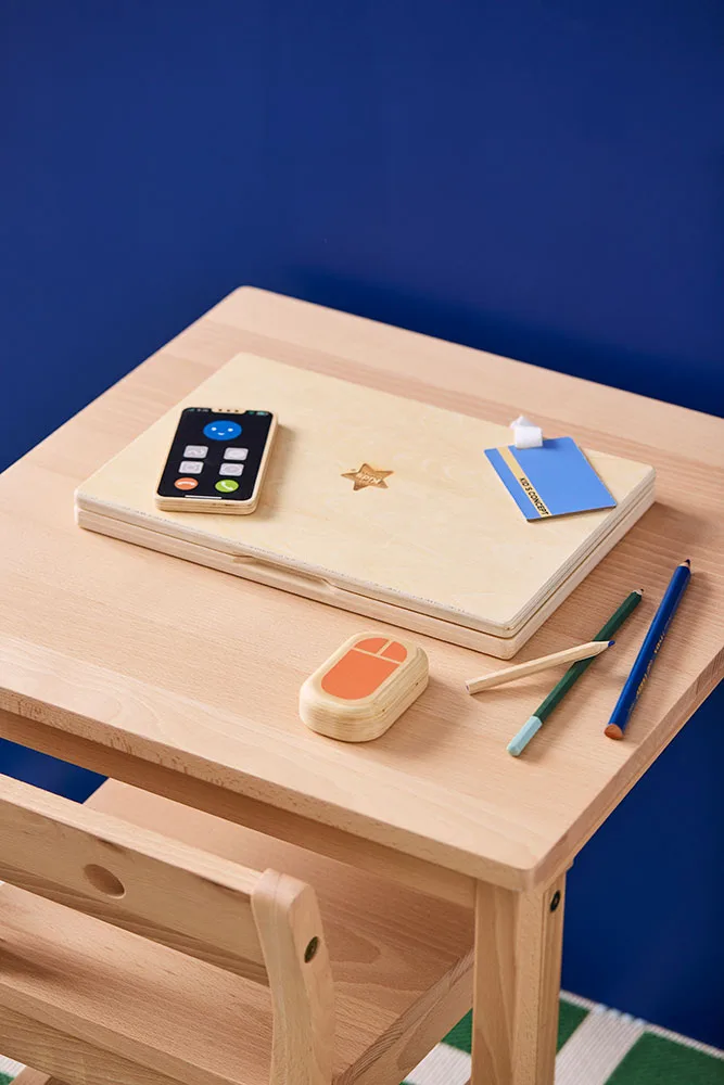 Kit de travail bureau en bois – Image 6