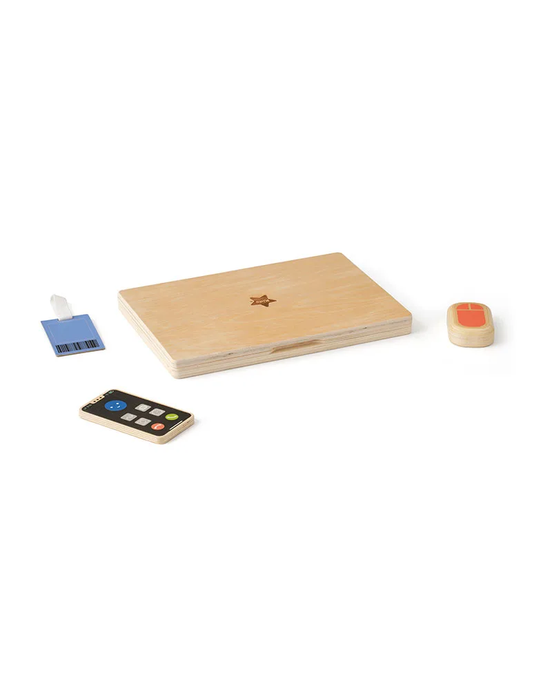 Kit de travail bureau en bois – Image 3