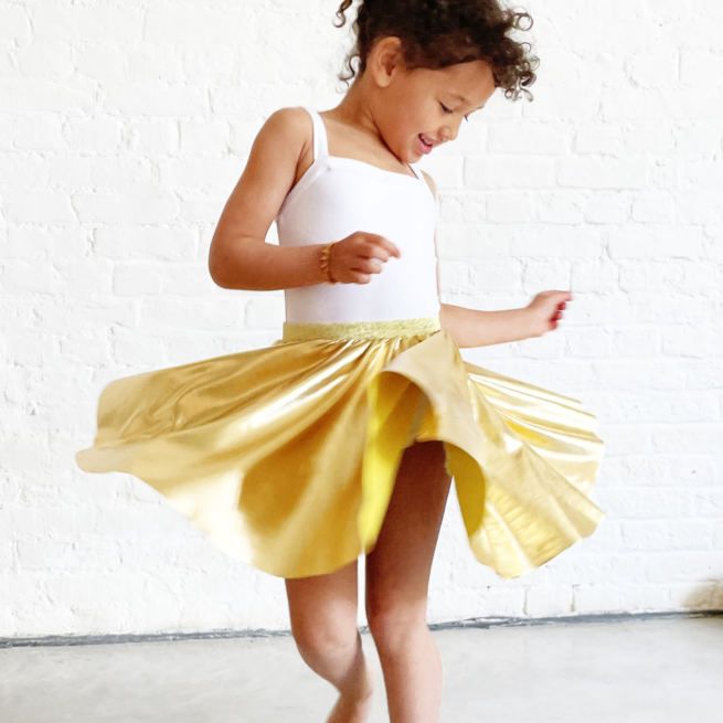 Jupe qui tourne Funky or – Image 4