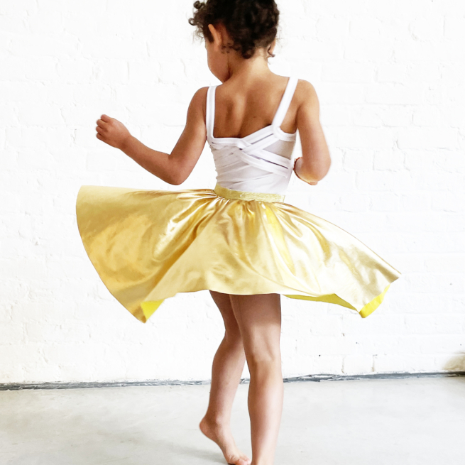 Jupe qui tourne Funky or – Image 3