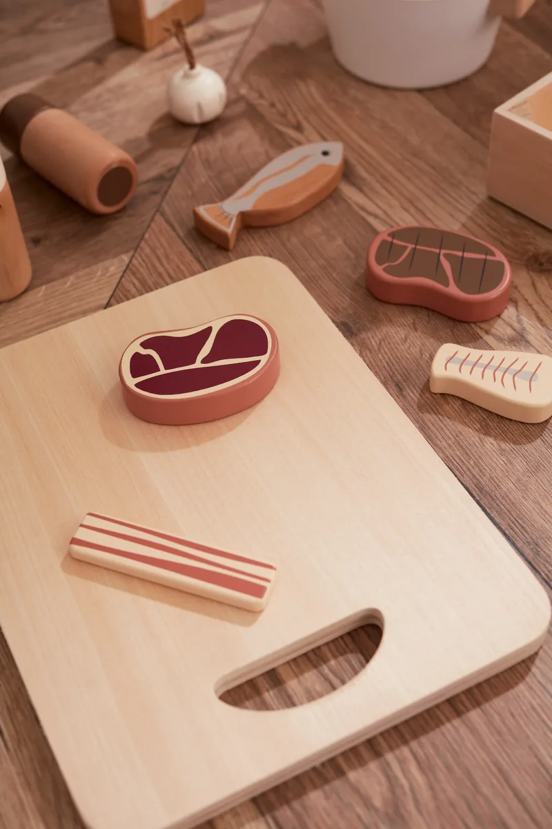 Assortiment d'aliments en bois – Image 6