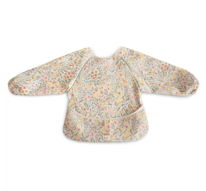Bavoir à manche - Pastel Blooms