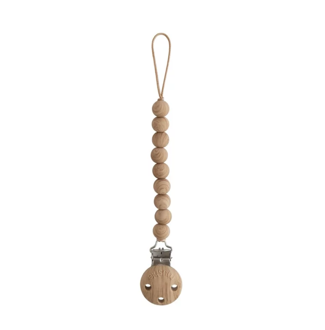 Attache tétine en silicone - couleur bois – Image 2