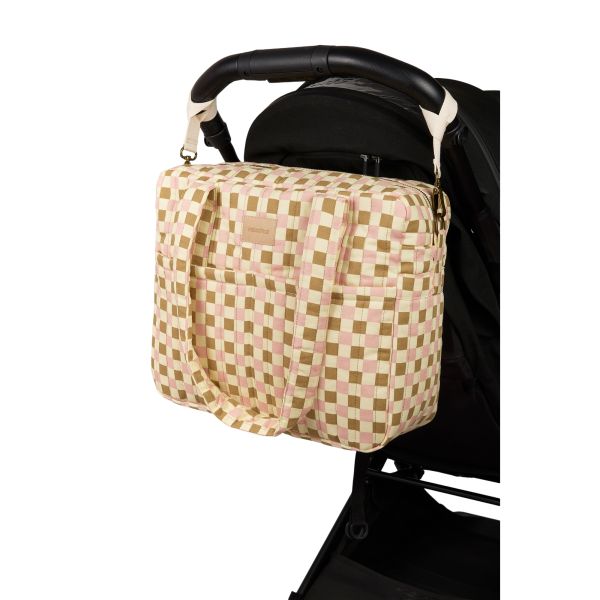 Sac à langer poussette imperméable Hyde Park - Yellow Pink Mosaic – Image 3