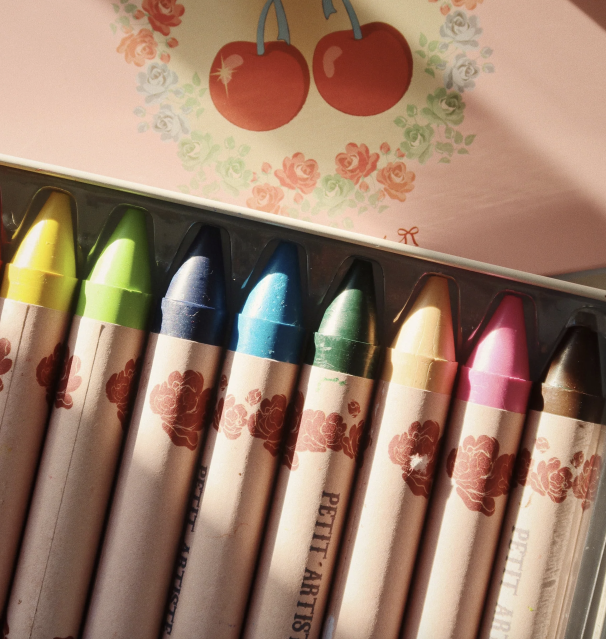 Boîte de 10 crayons de cire d'abeille